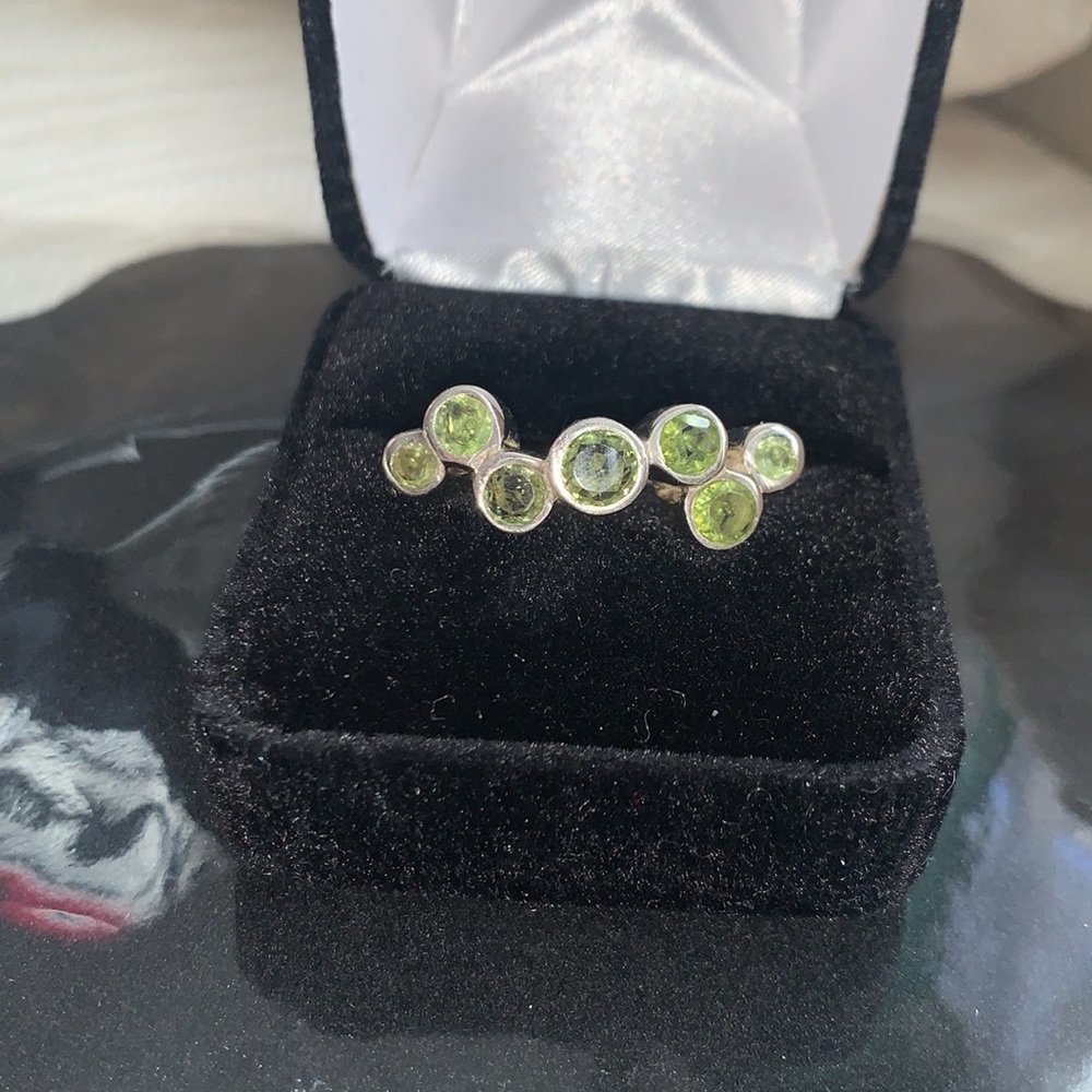 Sterling Silver & Peridot Ring Handcrafted - image 1